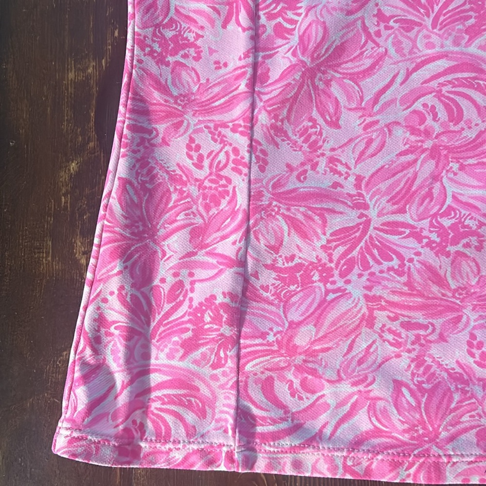 Lilly Pulitzer Pink Sleeveless V-Neck Printed Tank - Picture 12 of 14